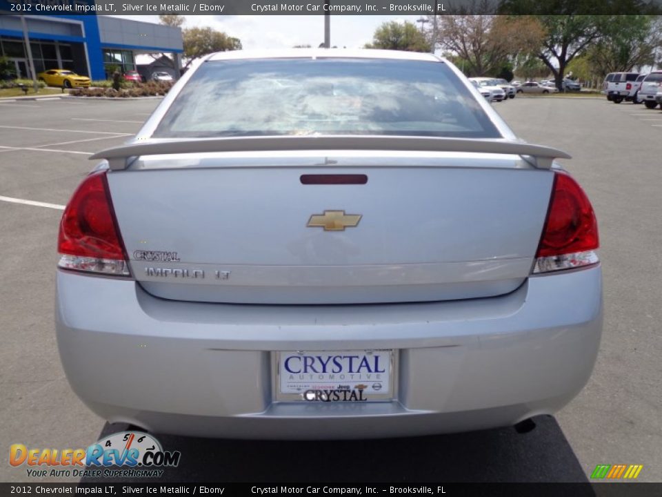 2012 Chevrolet Impala LT Silver Ice Metallic / Ebony Photo #7
