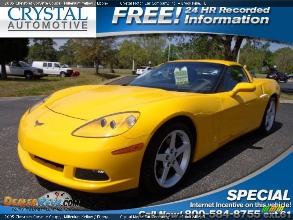 2005 Chevrolet Corvette Coupe Millenium Yellow / Ebony Photo #1