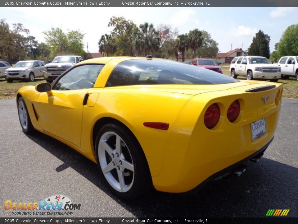 2005 Chevrolet Corvette Coupe Millenium Yellow / Ebony Photo #3