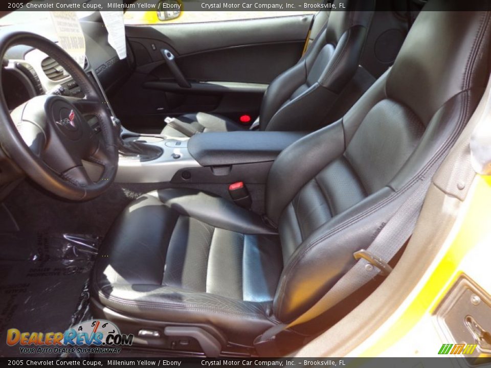 2005 Chevrolet Corvette Coupe Millenium Yellow / Ebony Photo #4