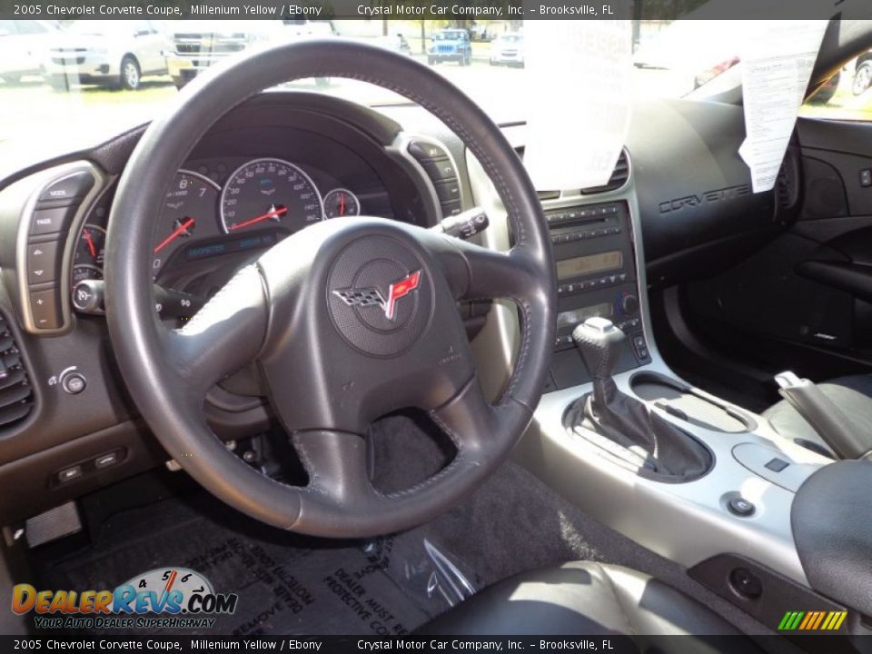 2005 Chevrolet Corvette Coupe Millenium Yellow / Ebony Photo #5