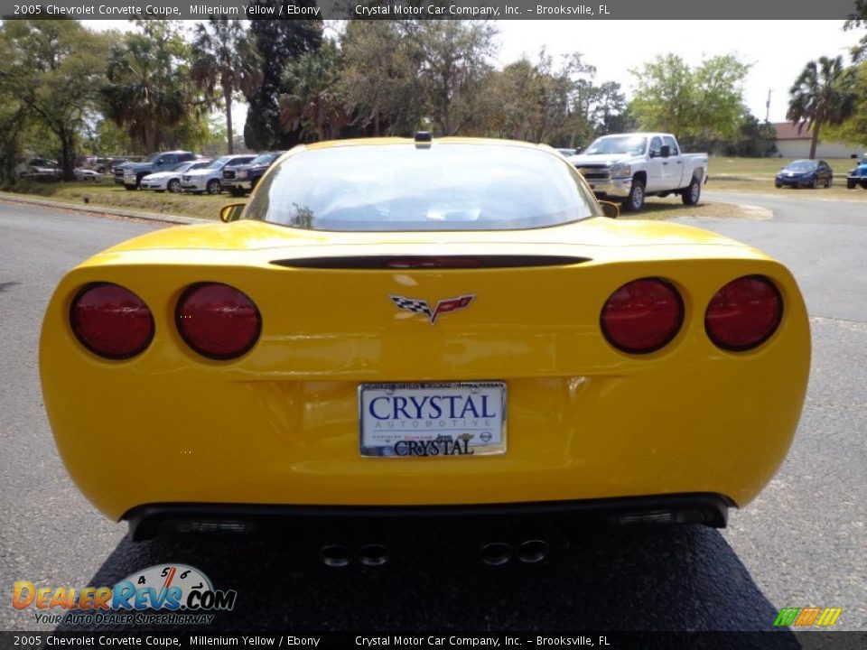 2005 Chevrolet Corvette Coupe Millenium Yellow / Ebony Photo #6