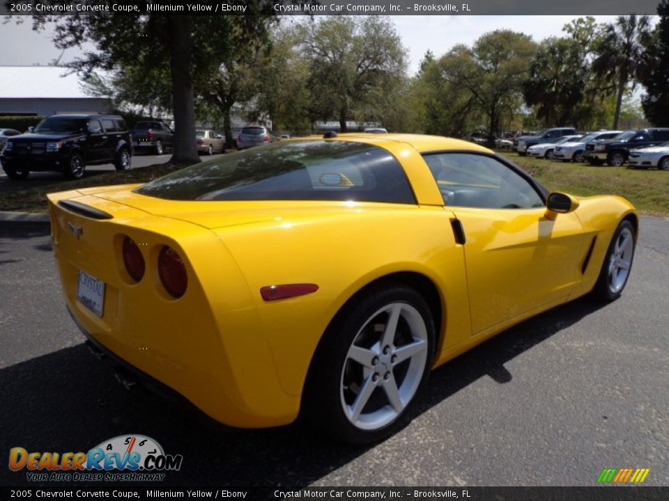 2005 Chevrolet Corvette Coupe Millenium Yellow / Ebony Photo #7