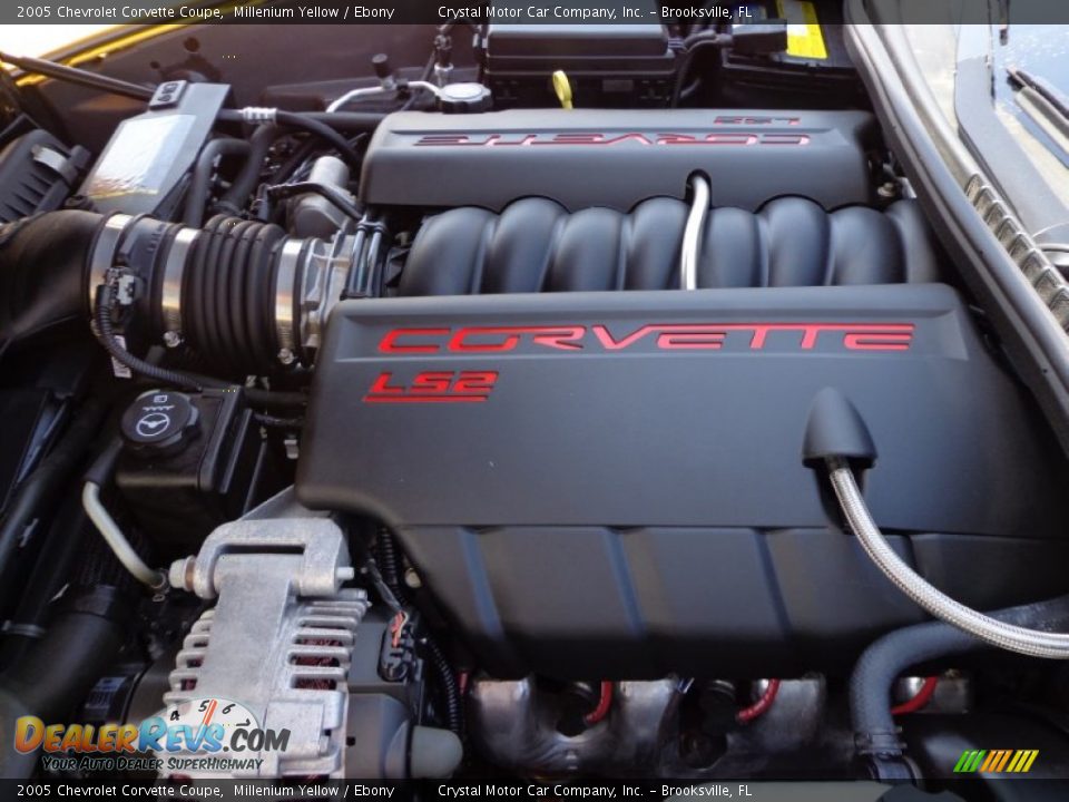 2005 Chevrolet Corvette Coupe Millenium Yellow / Ebony Photo #15