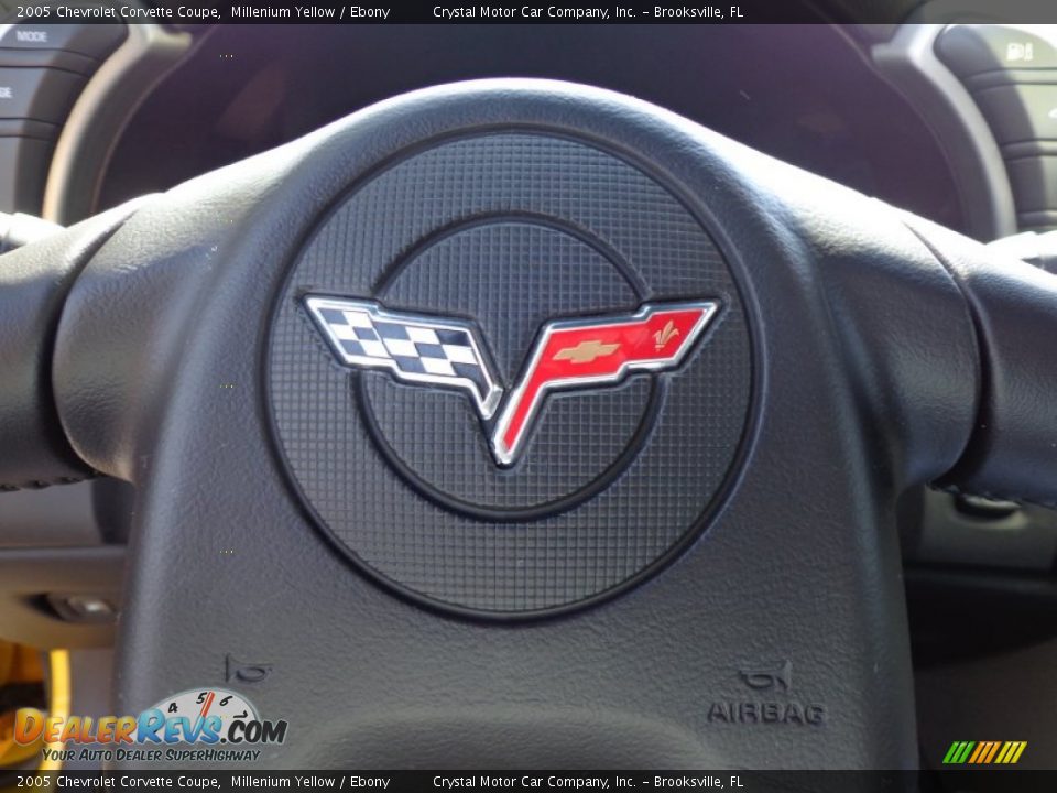 2005 Chevrolet Corvette Coupe Millenium Yellow / Ebony Photo #20