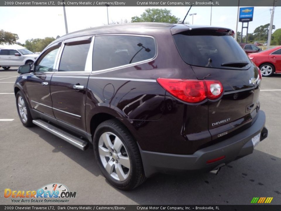2009 Chevrolet Traverse LTZ Dark Cherry Metallic / Cashmere/Ebony Photo #3