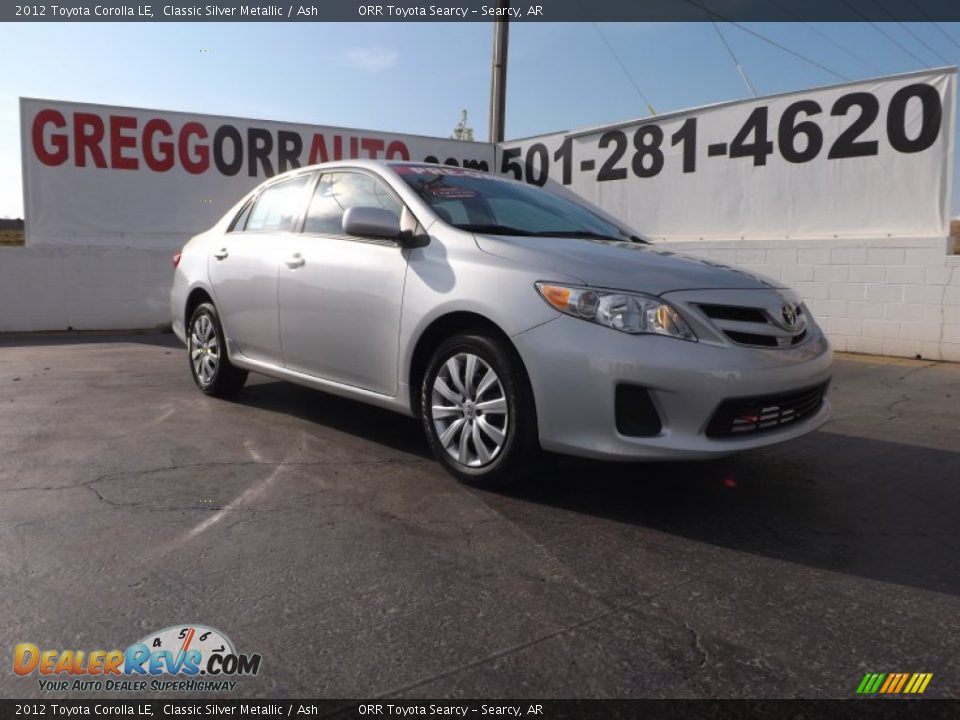 2012 Toyota Corolla LE Classic Silver Metallic / Ash Photo #1