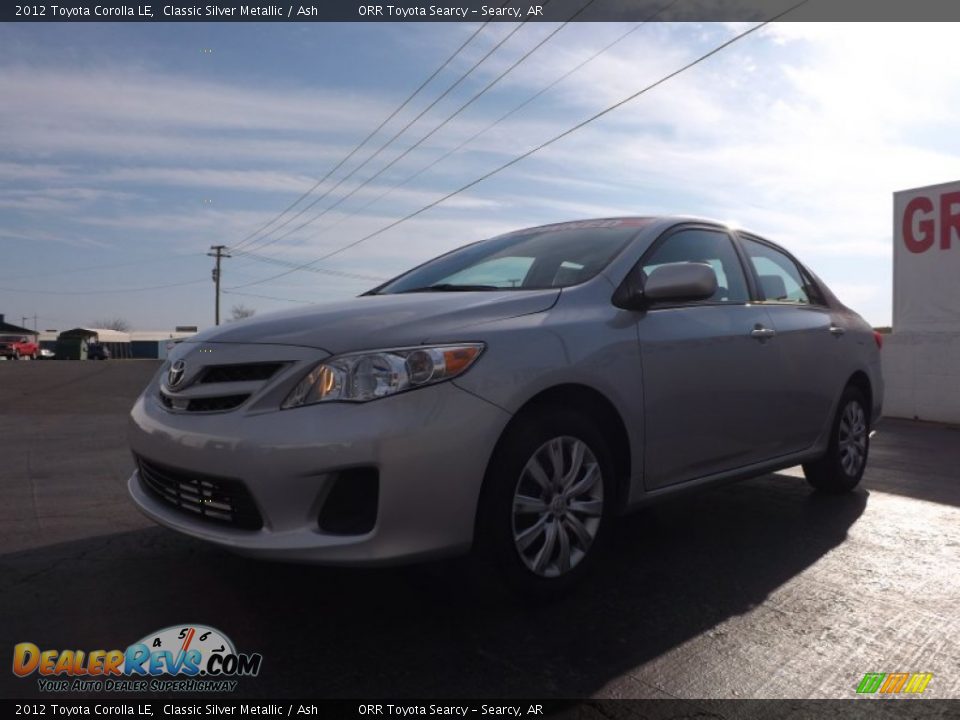 2012 Toyota Corolla LE Classic Silver Metallic / Ash Photo #3