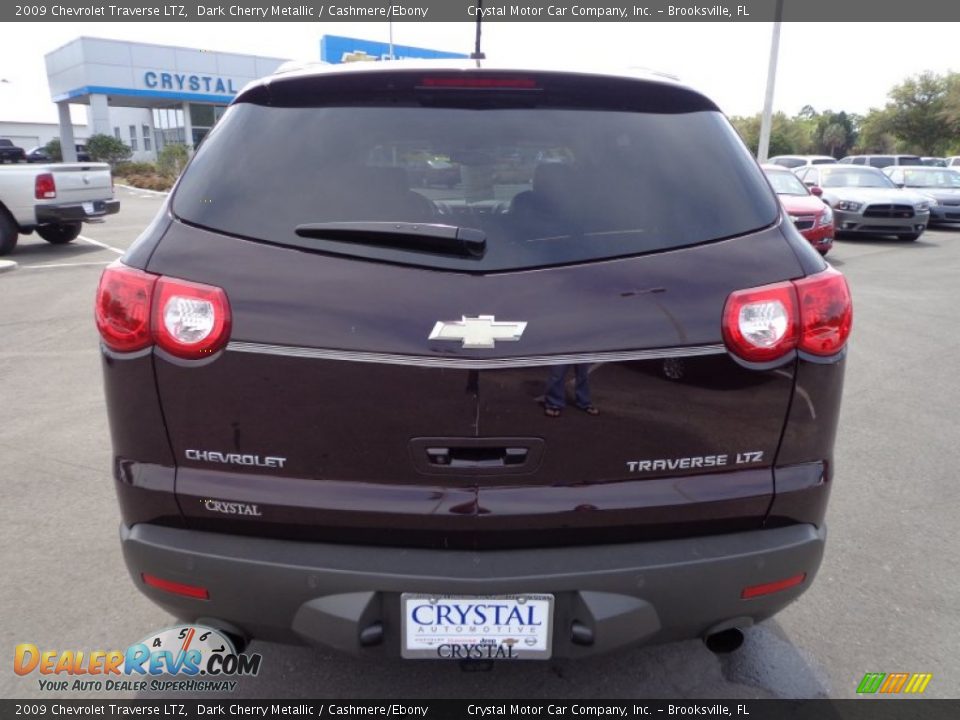 2009 Chevrolet Traverse LTZ Dark Cherry Metallic / Cashmere/Ebony Photo #9