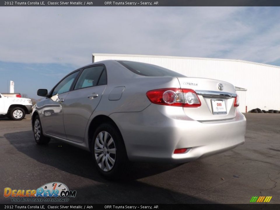 2012 Toyota Corolla LE Classic Silver Metallic / Ash Photo #6
