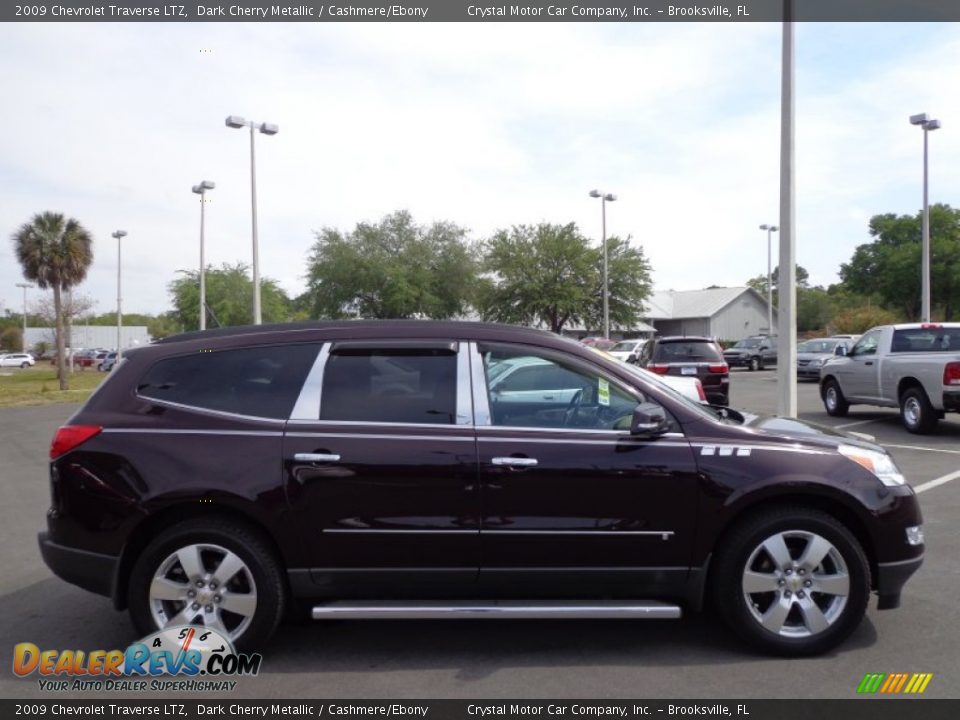 2009 Chevrolet Traverse LTZ Dark Cherry Metallic / Cashmere/Ebony Photo #11