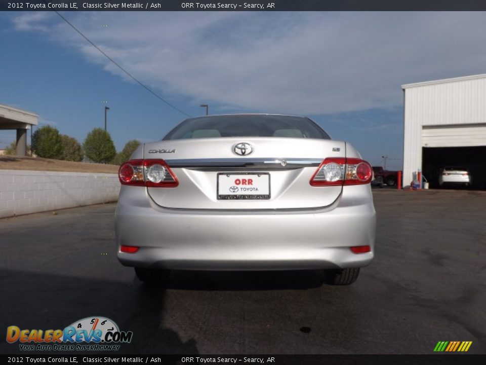 2012 Toyota Corolla LE Classic Silver Metallic / Ash Photo #7