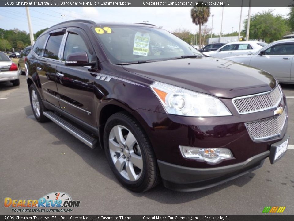 2009 Chevrolet Traverse LTZ Dark Cherry Metallic / Cashmere/Ebony Photo #12