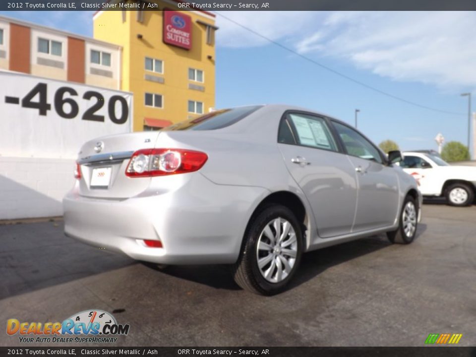2012 Toyota Corolla LE Classic Silver Metallic / Ash Photo #8