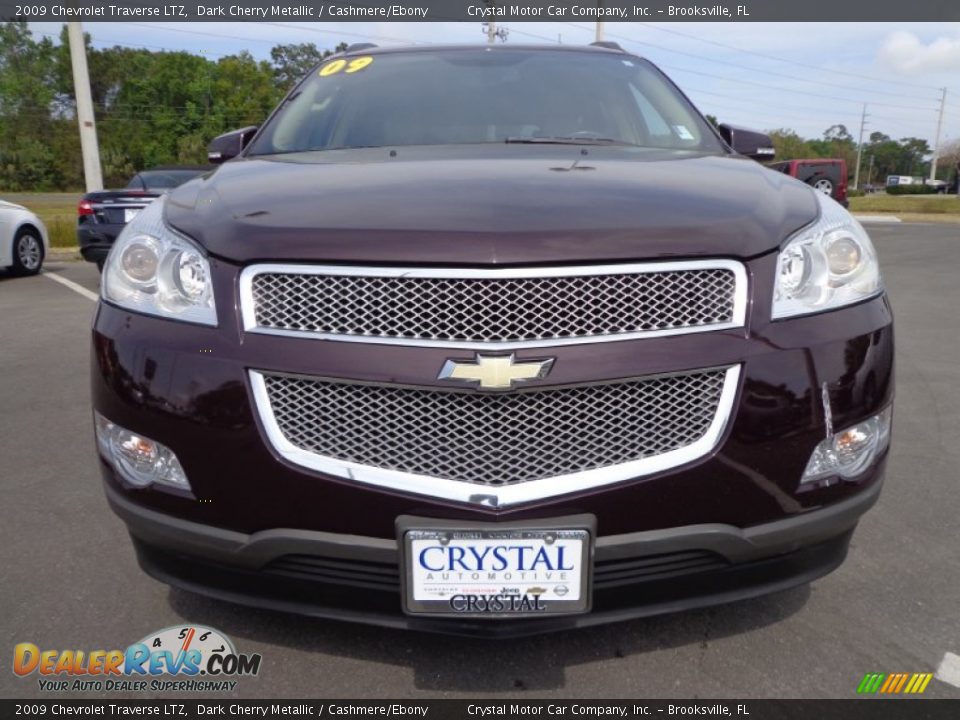 2009 Chevrolet Traverse LTZ Dark Cherry Metallic / Cashmere/Ebony Photo #15