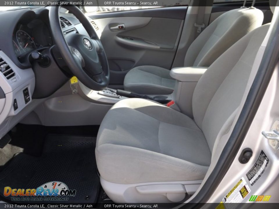 2012 Toyota Corolla LE Classic Silver Metallic / Ash Photo #12