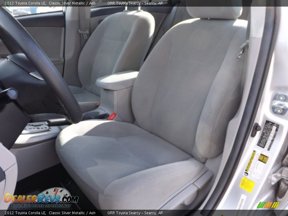 2012 Toyota Corolla LE Classic Silver Metallic / Ash Photo #14