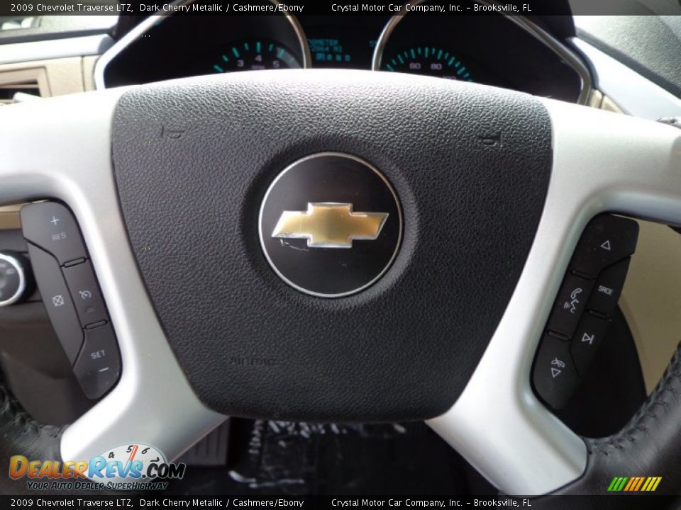 2009 Chevrolet Traverse LTZ Dark Cherry Metallic / Cashmere/Ebony Photo #23