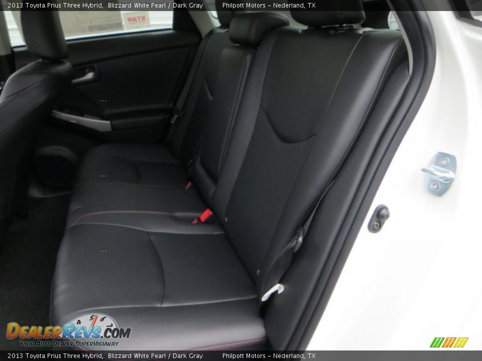 2013 Toyota Prius Three Hybrid Blizzard White Pearl / Dark Gray Photo #22
