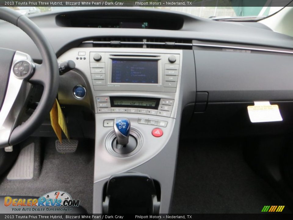 2013 Toyota Prius Three Hybrid Blizzard White Pearl / Dark Gray Photo #27