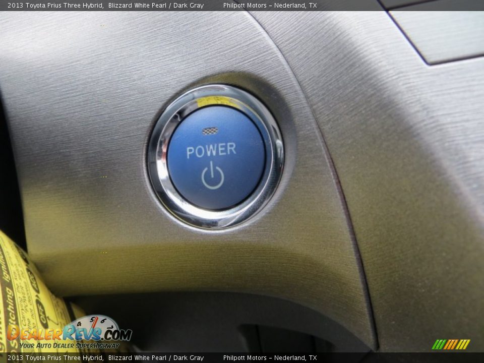 2013 Toyota Prius Three Hybrid Blizzard White Pearl / Dark Gray Photo #30