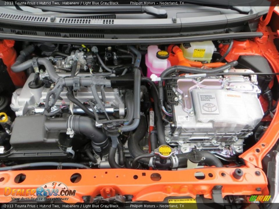 2013 Toyota Prius c Hybrid Two 1.5 Liter DOHC 16-Valve VVT-i 4 Cylinder Gasoline/Electric Hybrid Engine Photo #18