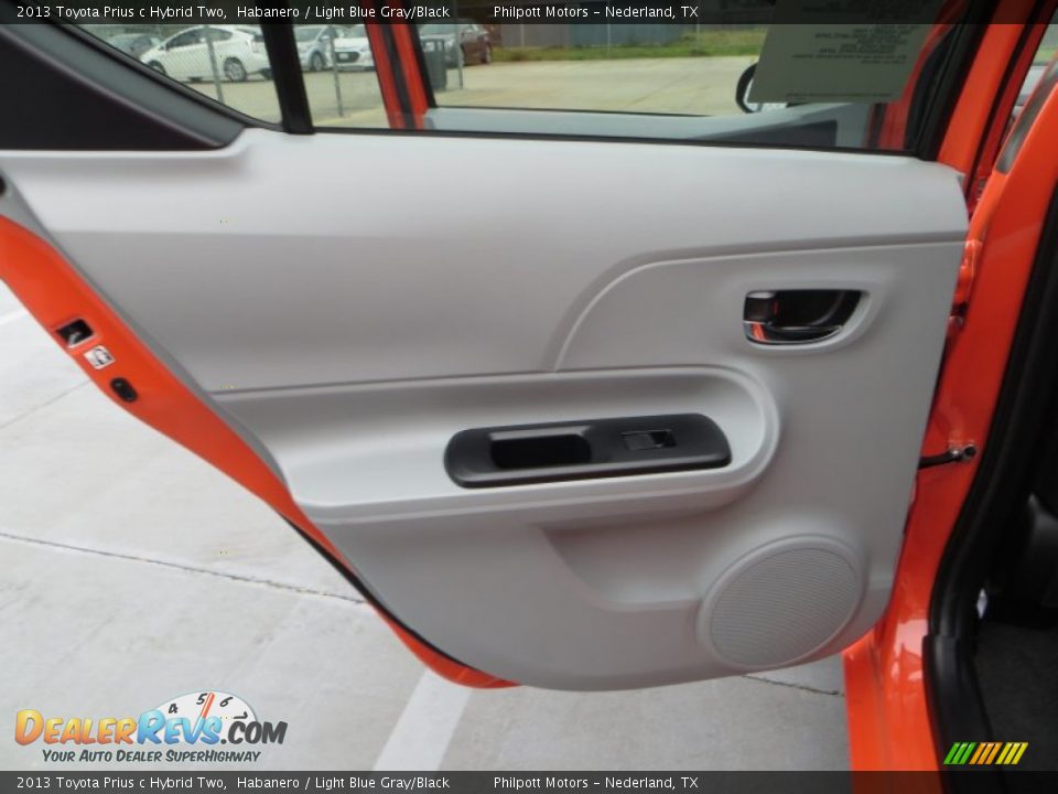 Door Panel of 2013 Toyota Prius c Hybrid Two Photo #20