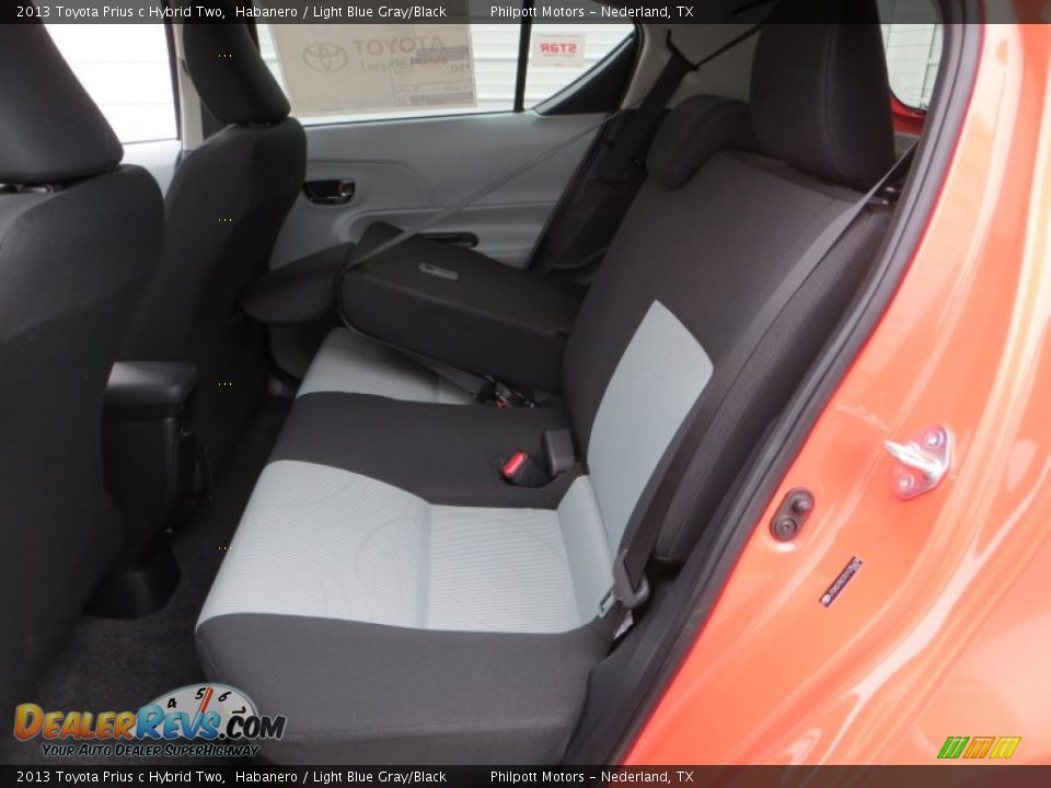 Rear Seat of 2013 Toyota Prius c Hybrid Two Photo #21