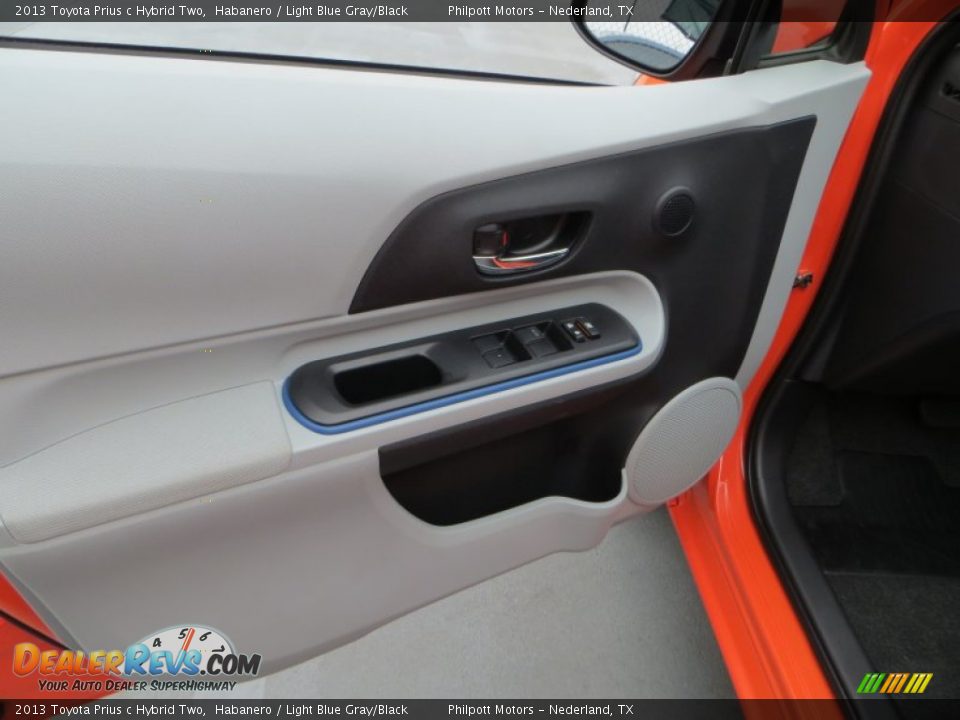 Door Panel of 2013 Toyota Prius c Hybrid Two Photo #22