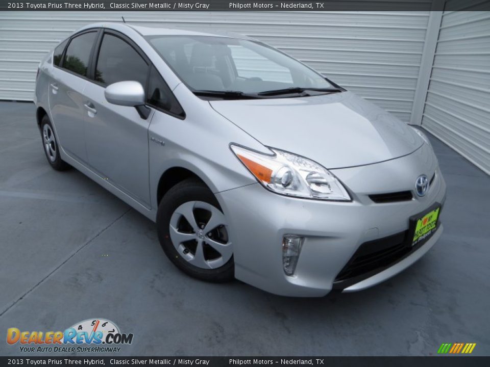 2013 Toyota Prius Three Hybrid Classic Silver Metallic / Misty Gray Photo #1