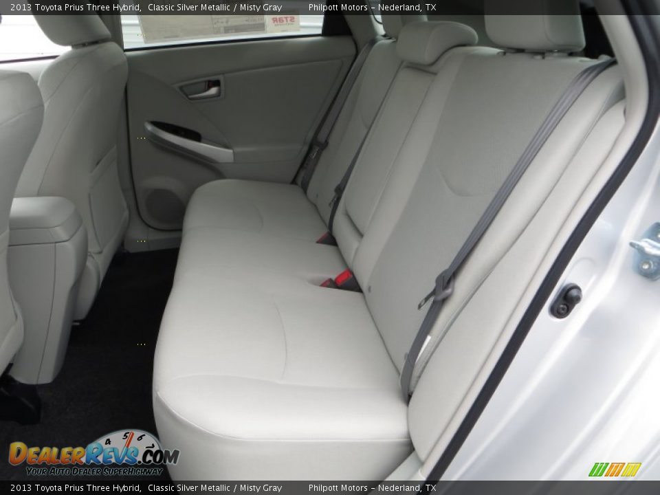 2013 Toyota Prius Three Hybrid Classic Silver Metallic / Misty Gray Photo #20