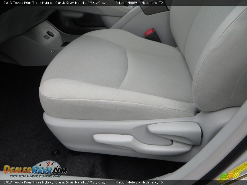 2013 Toyota Prius Three Hybrid Classic Silver Metallic / Misty Gray Photo #23