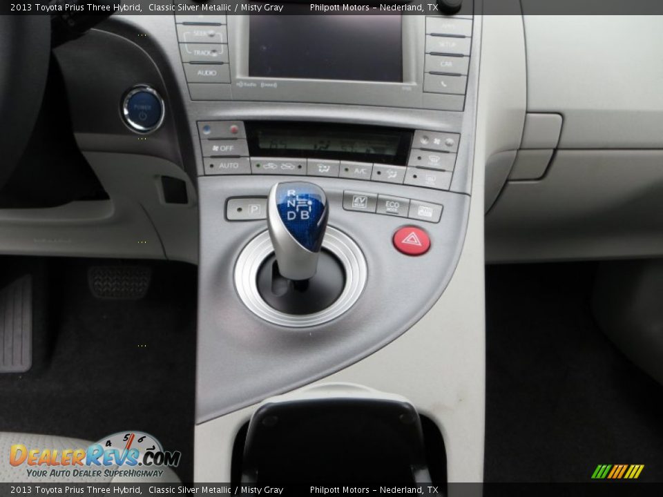 2013 Toyota Prius Three Hybrid Classic Silver Metallic / Misty Gray Photo #27