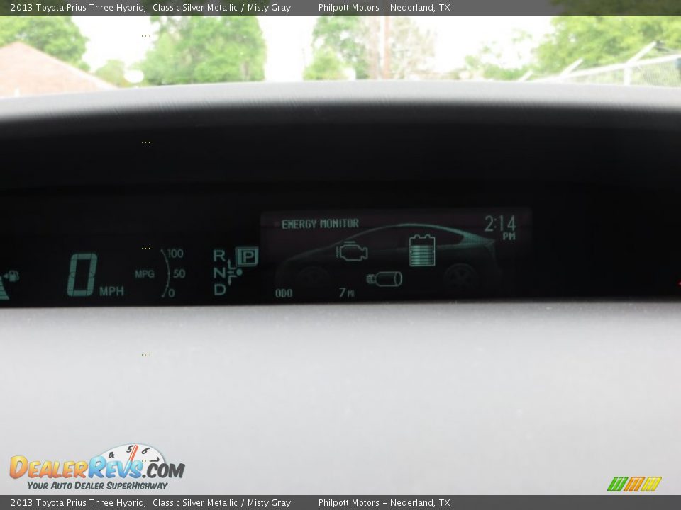 2013 Toyota Prius Three Hybrid Classic Silver Metallic / Misty Gray Photo #29