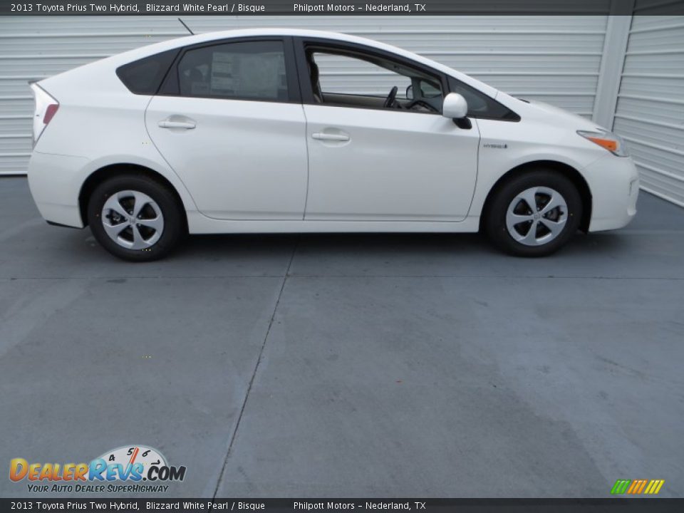 2013 Toyota Prius Two Hybrid Blizzard White Pearl / Bisque Photo #3