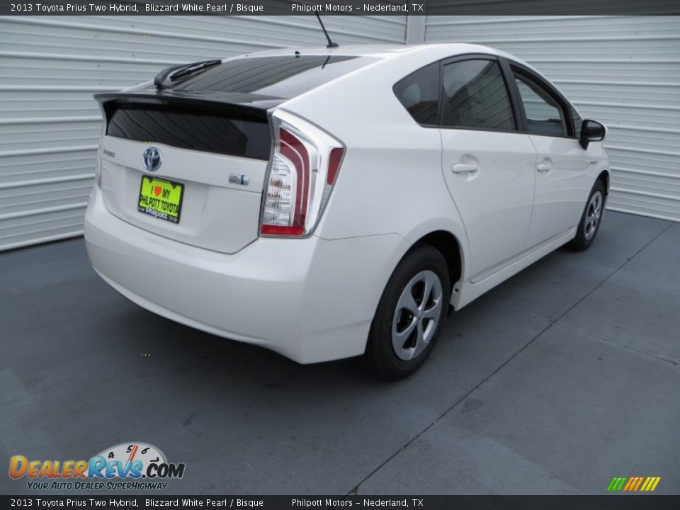2013 Toyota Prius Two Hybrid Blizzard White Pearl / Bisque Photo #4
