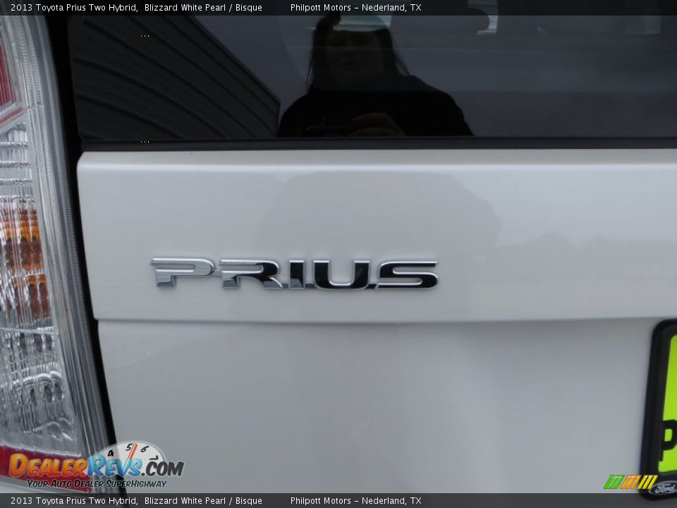 2013 Toyota Prius Two Hybrid Blizzard White Pearl / Bisque Photo #6