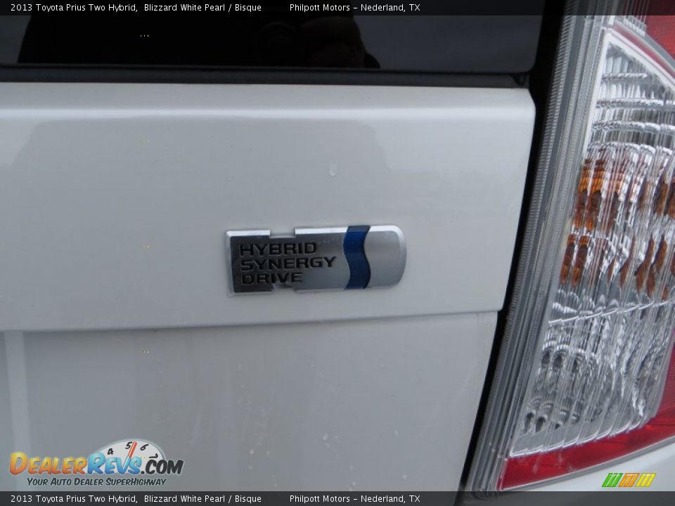 2013 Toyota Prius Two Hybrid Blizzard White Pearl / Bisque Photo #7