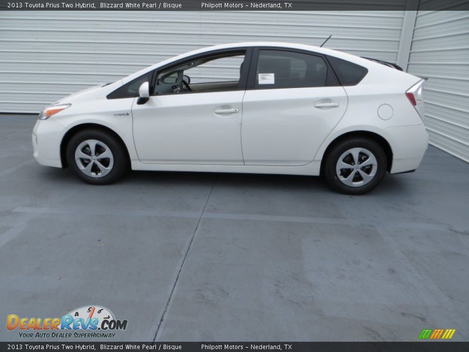 2013 Toyota Prius Two Hybrid Blizzard White Pearl / Bisque Photo #8