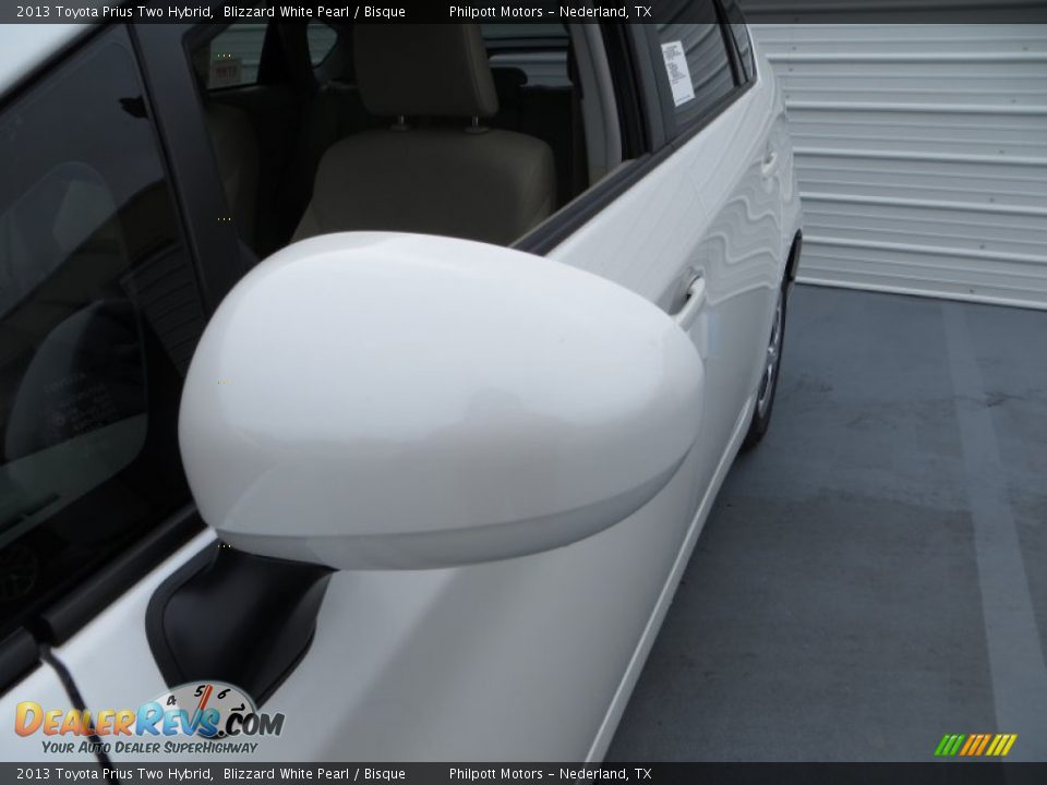 2013 Toyota Prius Two Hybrid Blizzard White Pearl / Bisque Photo #14