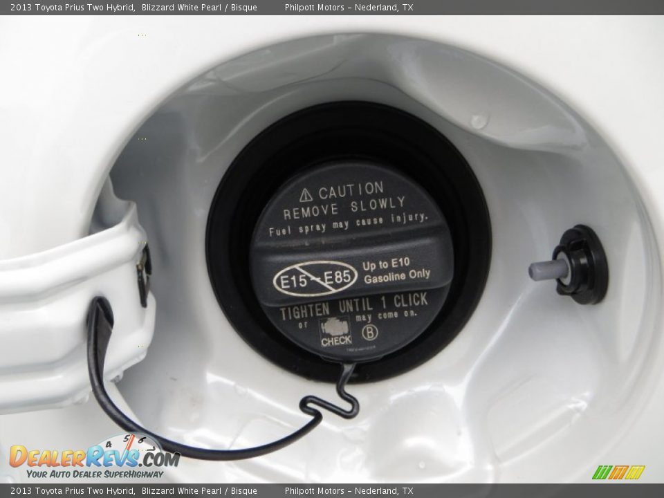 2013 Toyota Prius Two Hybrid Blizzard White Pearl / Bisque Photo #15