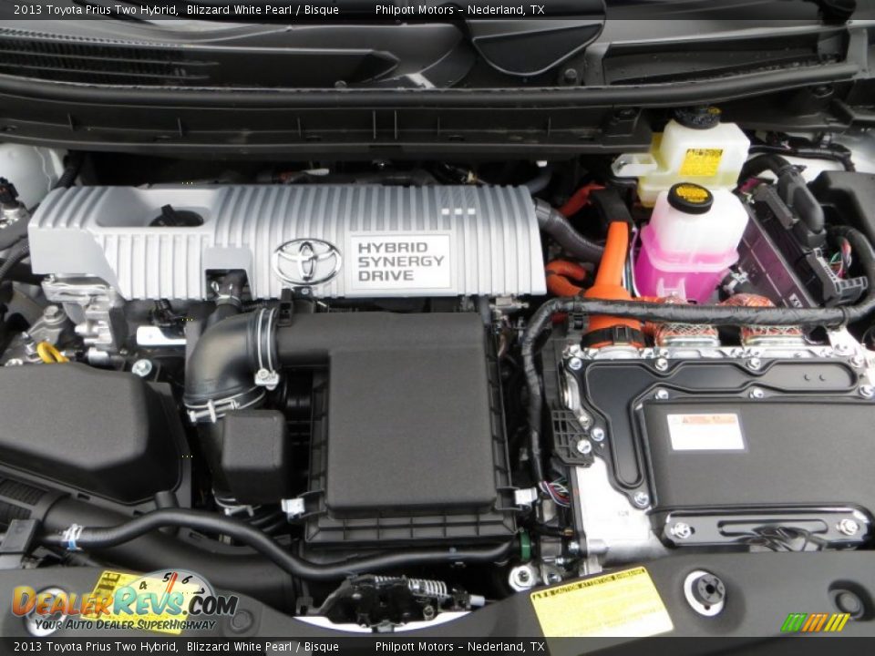 2013 Toyota Prius Two Hybrid Blizzard White Pearl / Bisque Photo #19