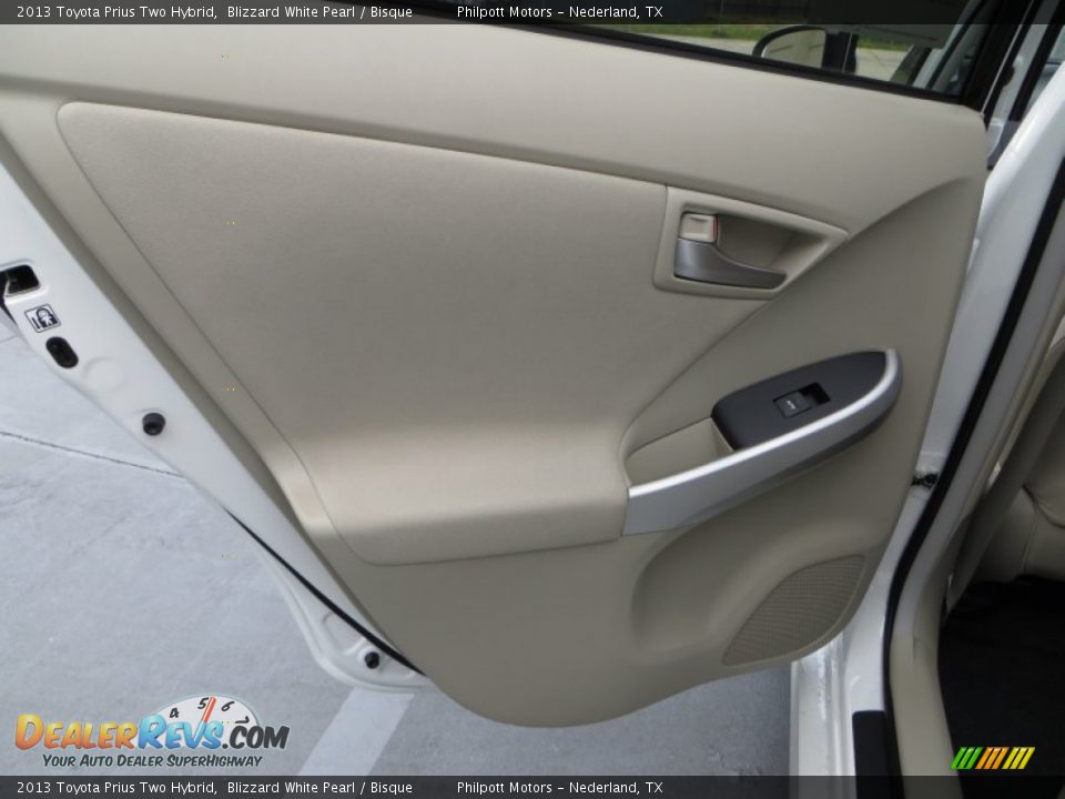 2013 Toyota Prius Two Hybrid Blizzard White Pearl / Bisque Photo #21
