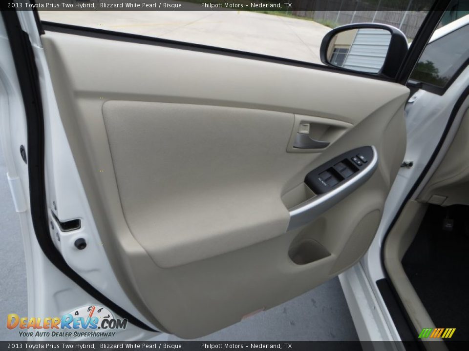 2013 Toyota Prius Two Hybrid Blizzard White Pearl / Bisque Photo #23
