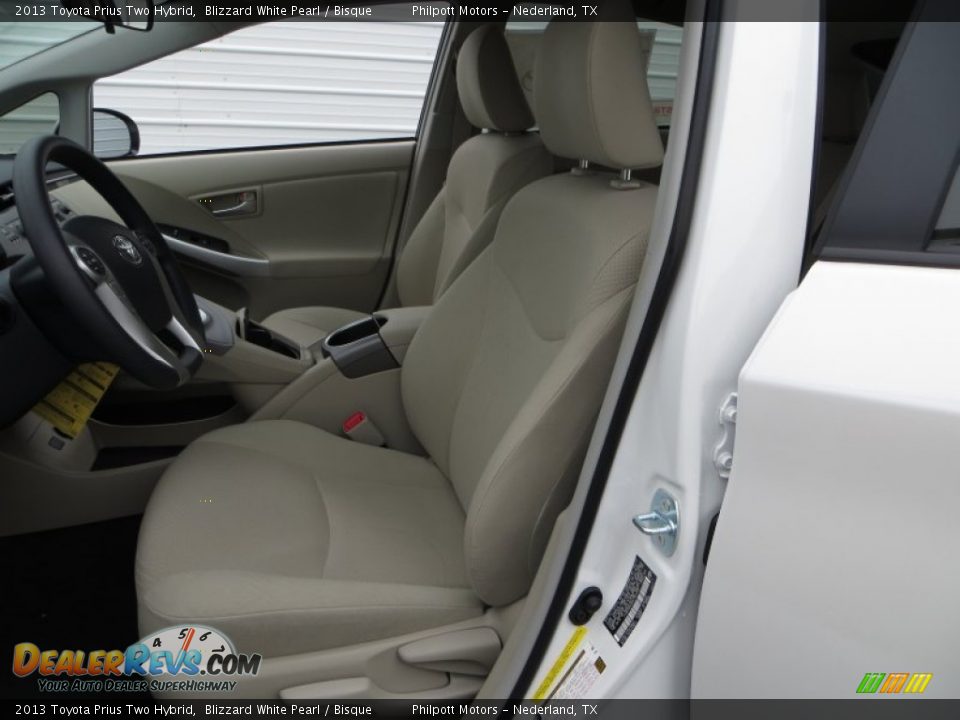 2013 Toyota Prius Two Hybrid Blizzard White Pearl / Bisque Photo #24