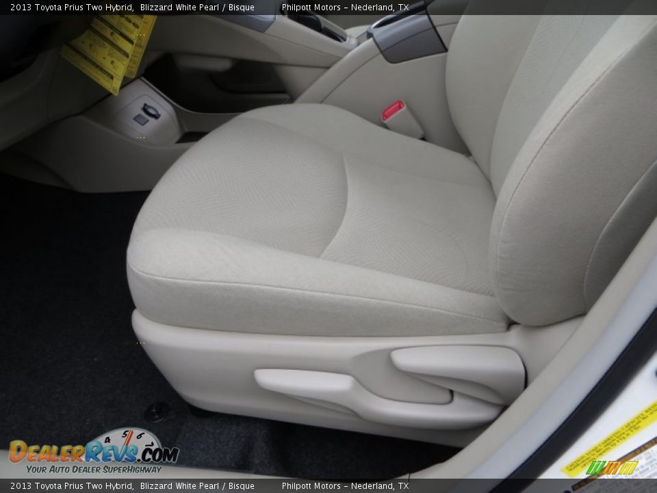 2013 Toyota Prius Two Hybrid Blizzard White Pearl / Bisque Photo #25