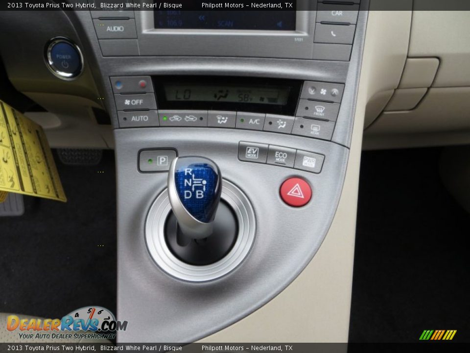 2013 Toyota Prius Two Hybrid Blizzard White Pearl / Bisque Photo #30