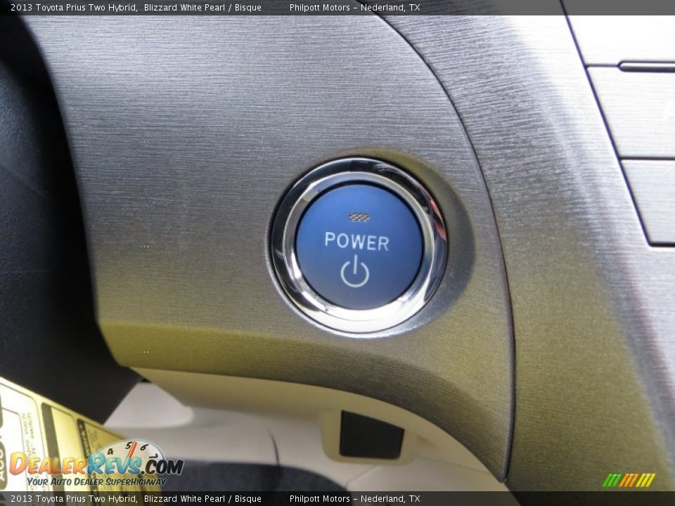 2013 Toyota Prius Two Hybrid Blizzard White Pearl / Bisque Photo #31