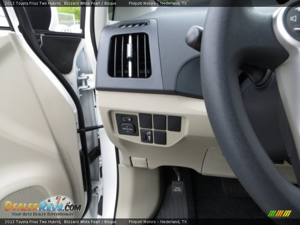 2013 Toyota Prius Two Hybrid Blizzard White Pearl / Bisque Photo #33