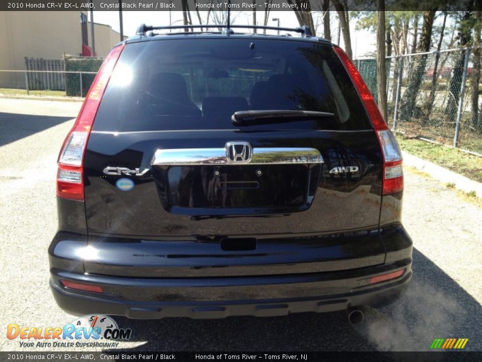 2010 Honda CR-V EX-L AWD Crystal Black Pearl / Black Photo #6